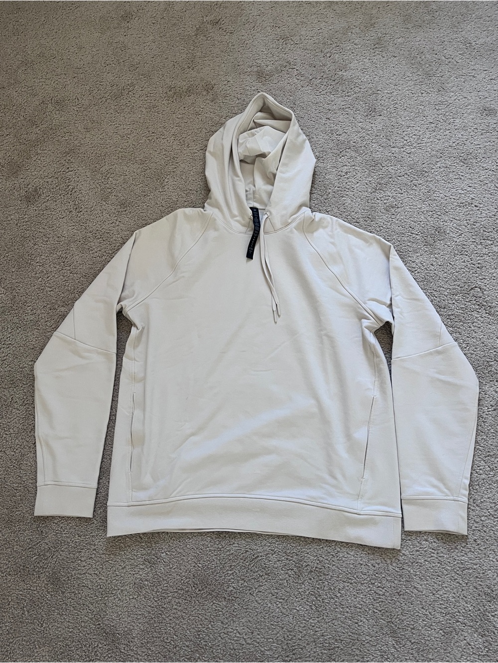 lululemon athletica Men's Light Cream Hoodie Size Large